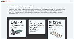 Desktop Screenshot of lackfraese.de