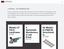 Tablet Screenshot of lackfraese.de